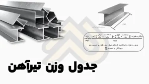 جدول وزن تیرآهن
